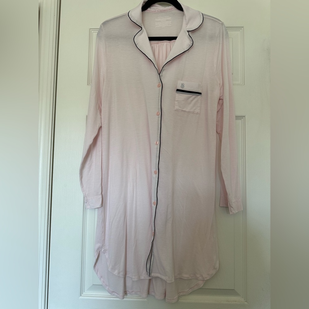 NWOT Victoria's Secret 2015 Baby Pink Modal Sleep Shirt Pajama Shirt Long